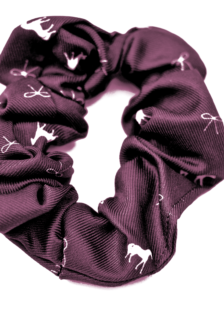 Spiced Equestrian Pony Print Scrunchie