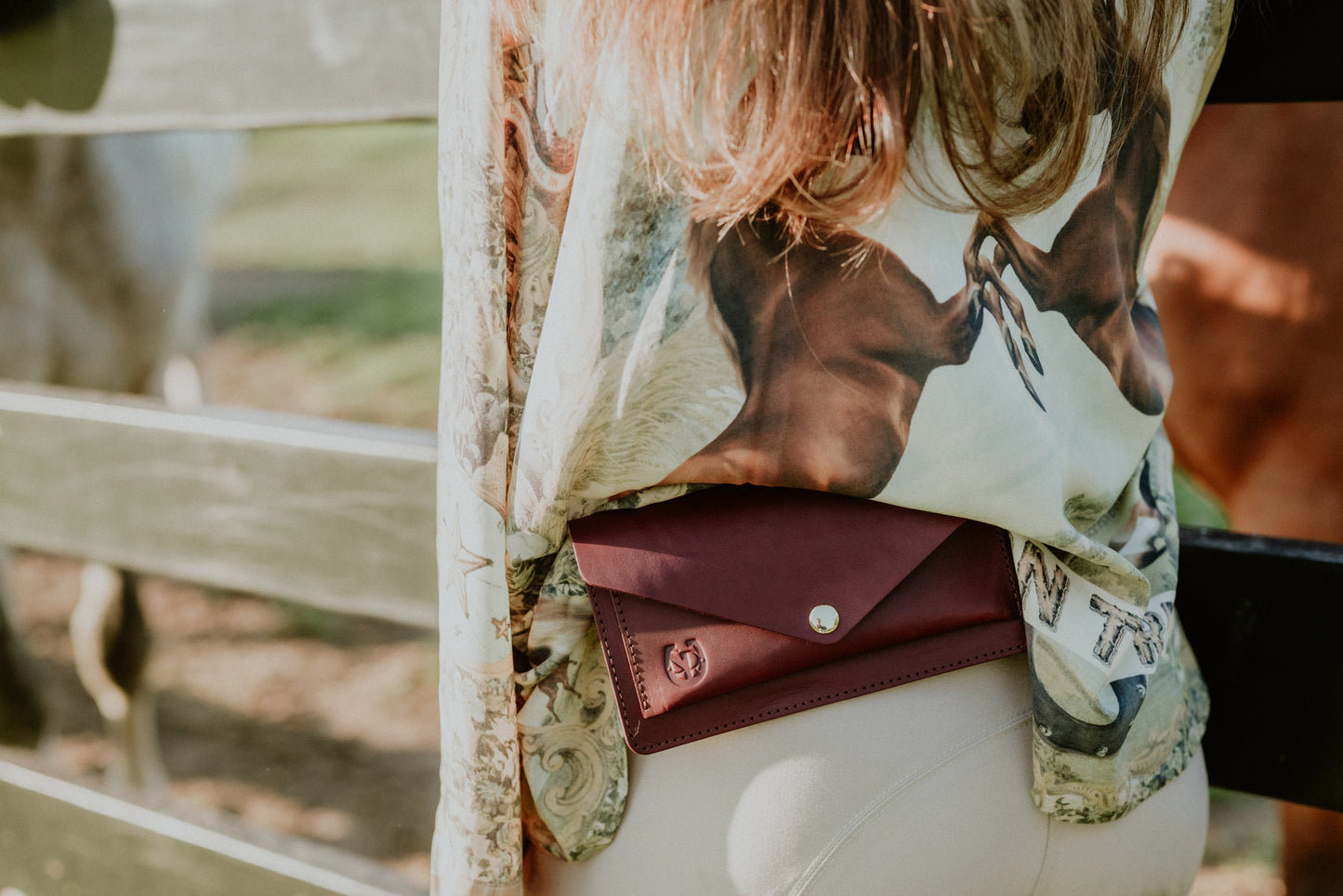 Saddle & Roam Burgundy Leather Belt Bag