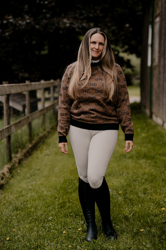 On the Hunt Eq Knit Logo Sweater