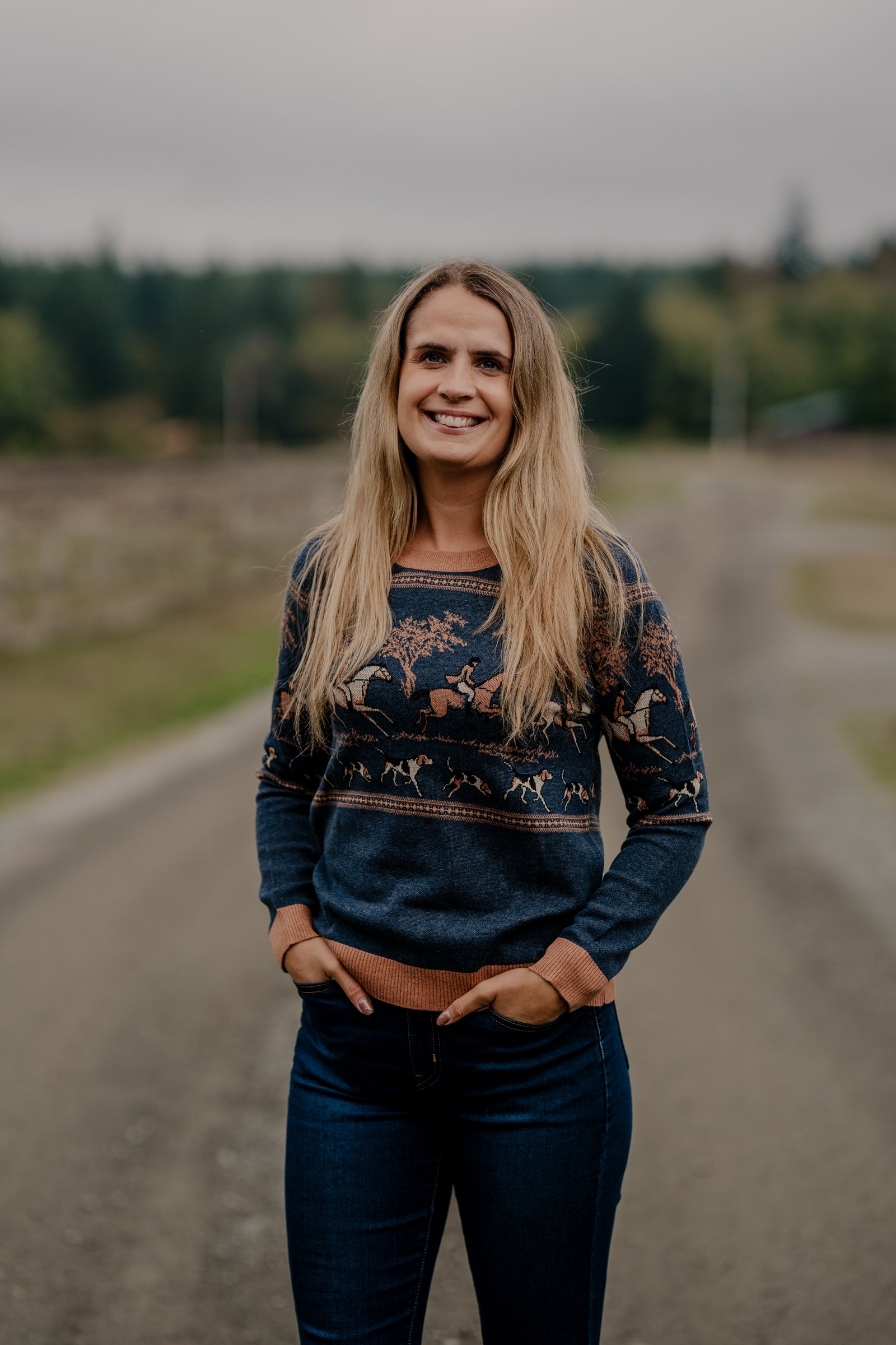 Sur le pull On the Hunt Eq Knit Fox Trot