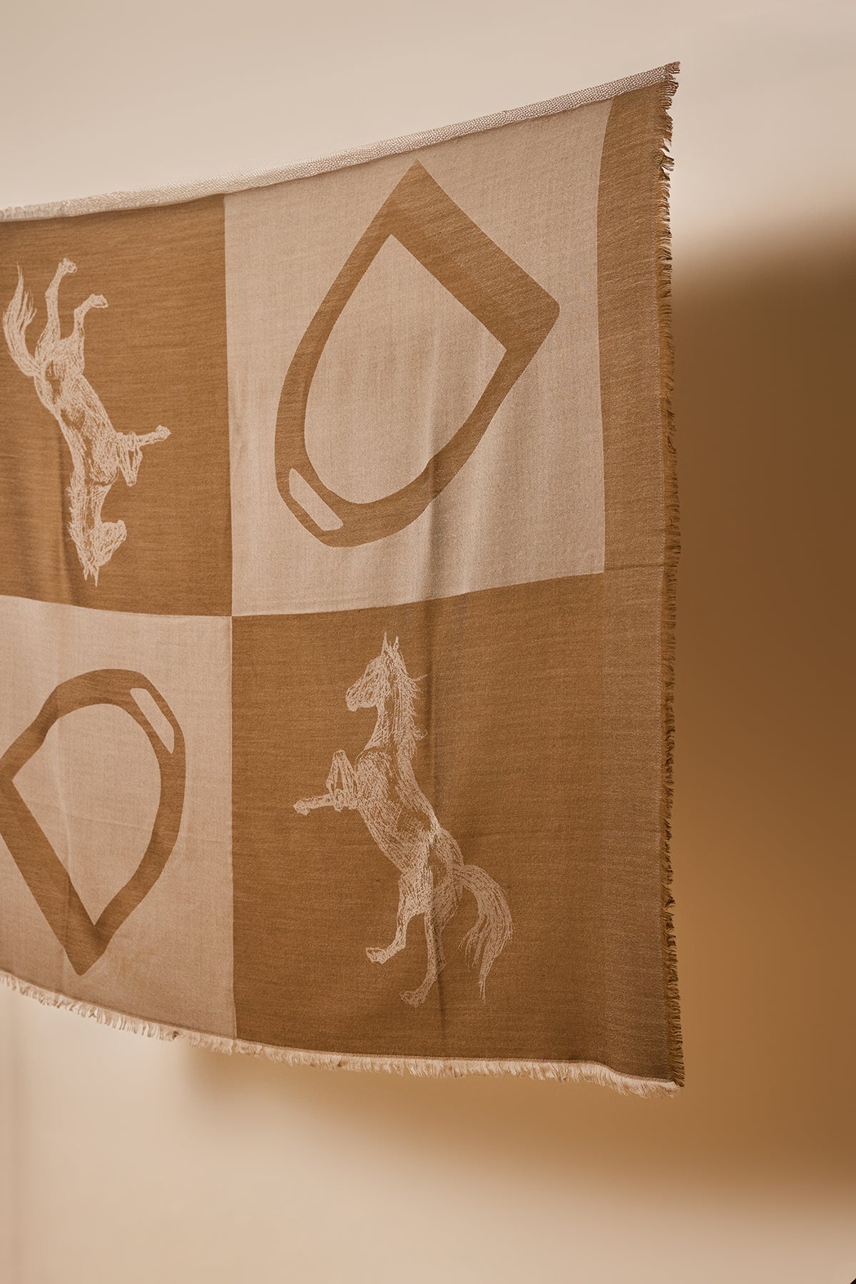 Écharpe couverture en laine Oakbark & Chrome