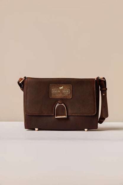 Oakbark & Chrome Shoulder Bag