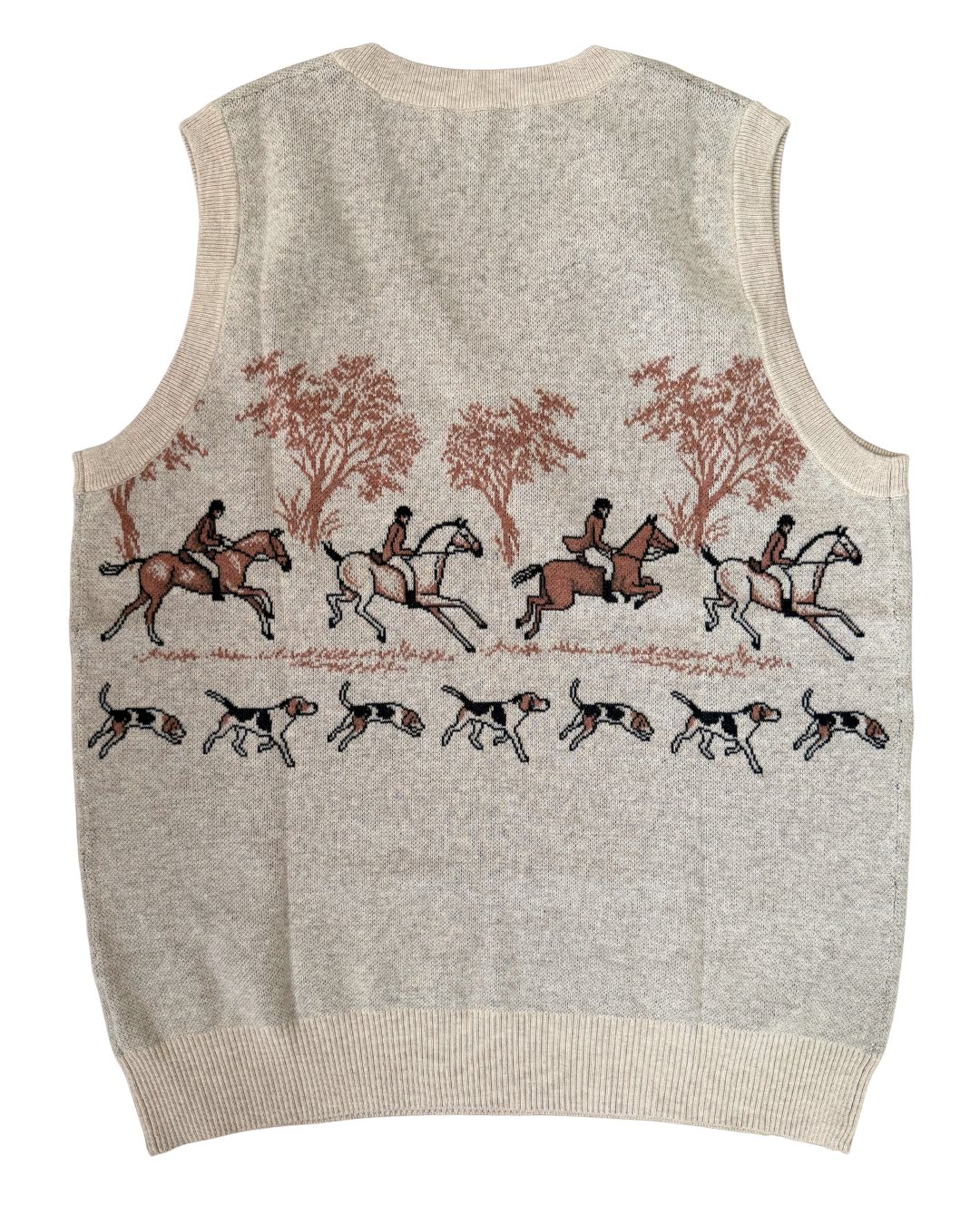 On the Hunt Eq Knit Fox Trot Sweater Vest