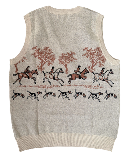 On the Hunt Eq Knit Fox Trot Sweater Vest