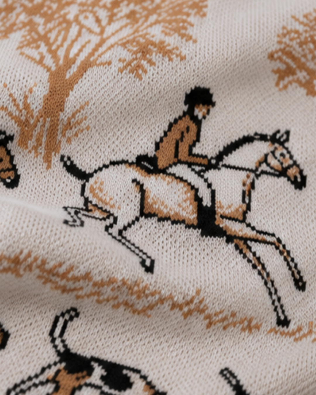 On the Hunt Eq Knit Fox Trot Sweater Vest