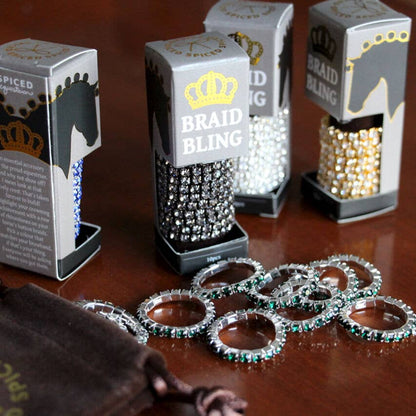 Spiced Equestrian Rhinestone Braid Bling