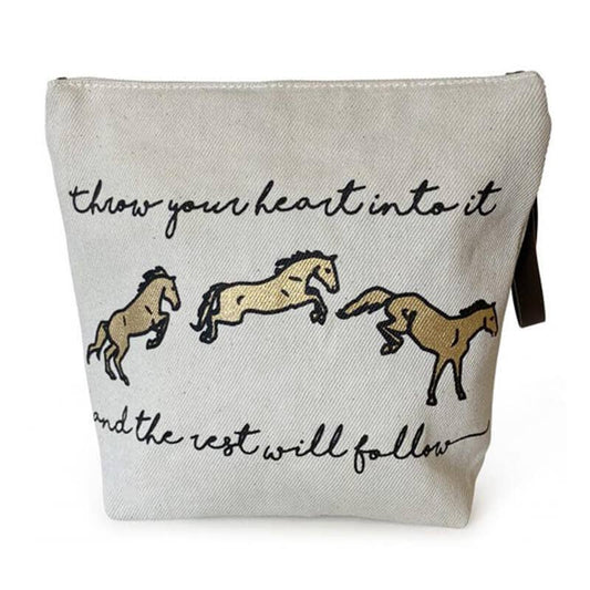 Spiced Equestrian Bascule Makeup Bag