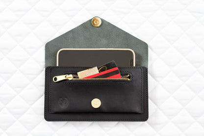 Saddle & Roam Black Leather Belt Bag