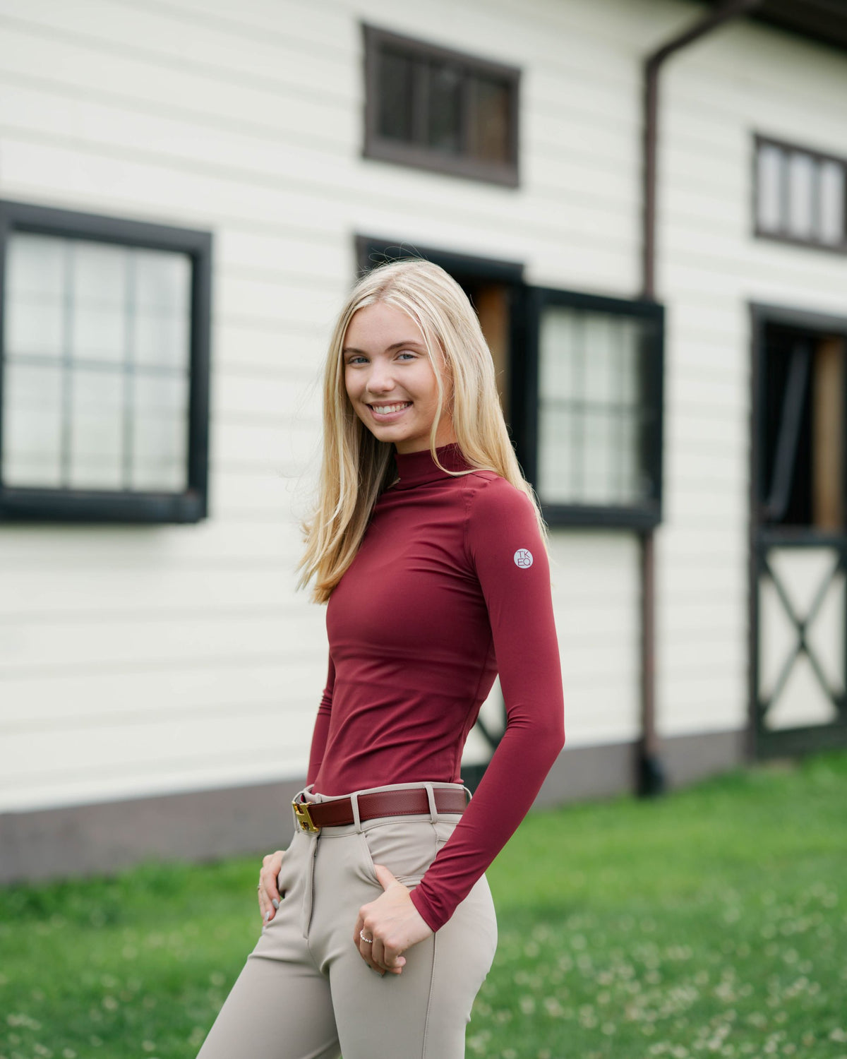 TKEQ CHLOE Mock Neck Long Sleeve