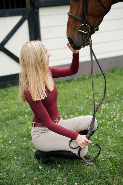 TKEQ CHLOE Mock Neck Long Sleeve