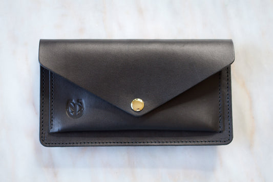 Saddle & Roam Black Leather Belt Bag