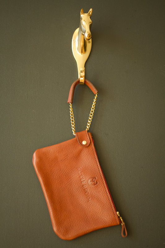 Saddle & Roam Brown Harness Wristlet