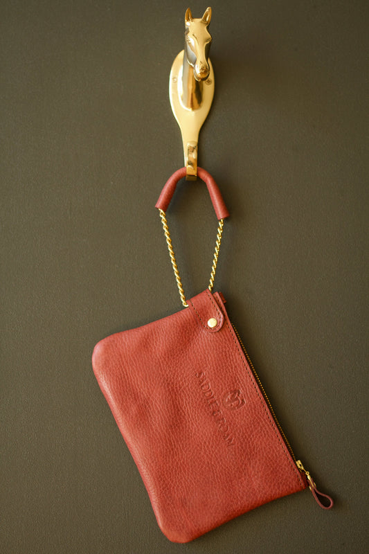 Saddle & Roam Burgundy Harness Wristlet