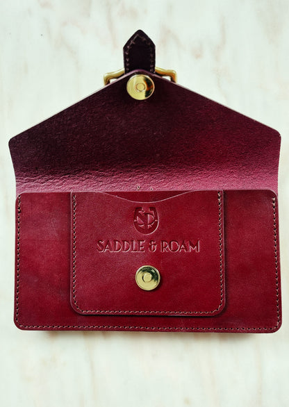 Saddle & Roam Burgundy Leather Belt Bag