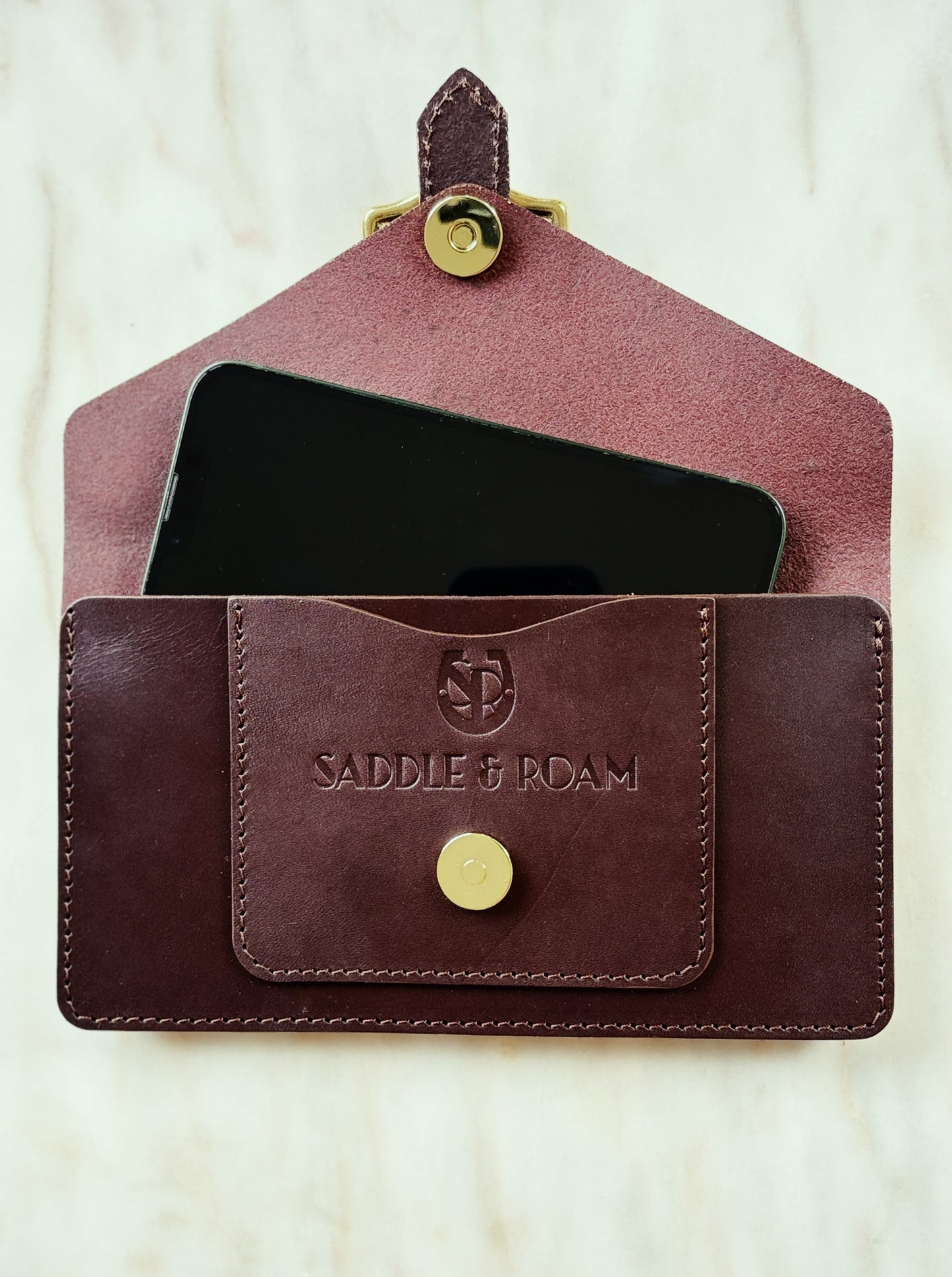 Saddle & Roam Brown Leather Belt Bag
