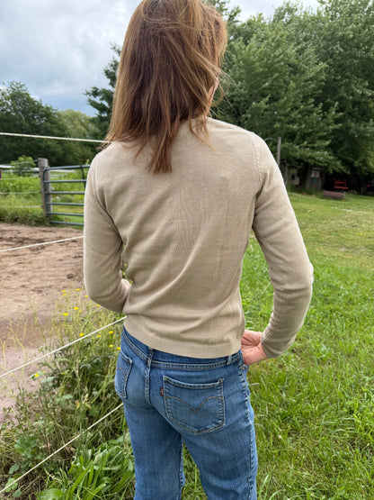 BIRCH LABEL x SP Rhodes Heritage, tricot col en V
