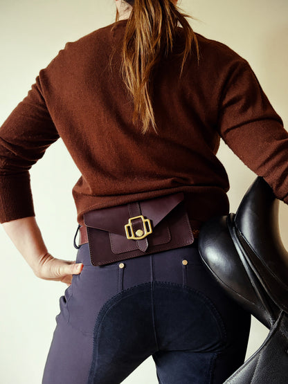 Saddle & Roam Brown Leather Belt Bag