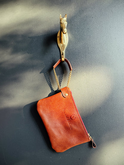 Saddle & Roam Brown Harness Wristlet