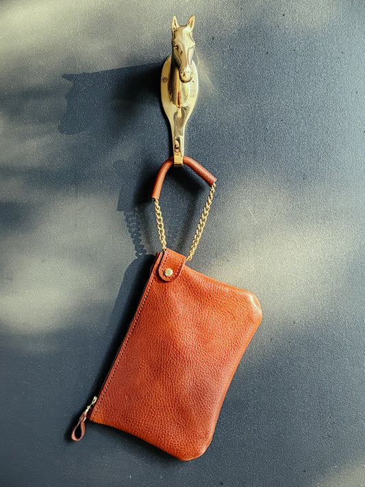 Saddle & Roam Brown Harness Wristlet