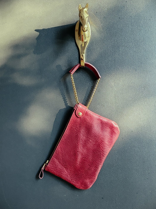 Saddle & Roam Burgundy Harness Wristlet
