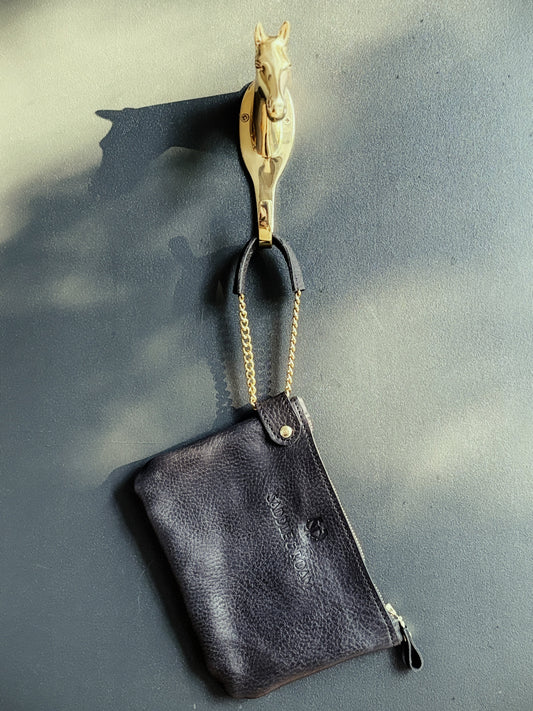 Saddle & Roam Black Harness Wristlet