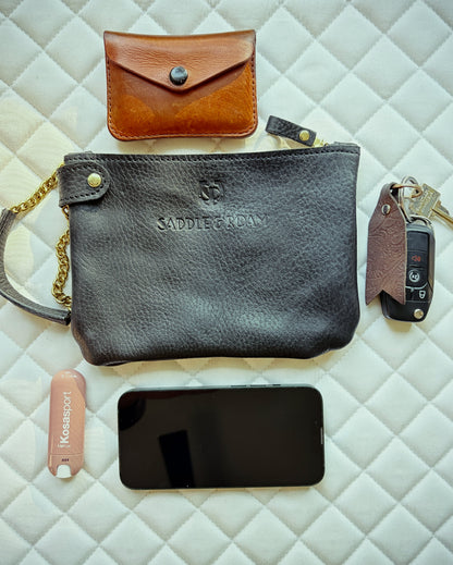 Saddle & Roam Black Harness Wristlet