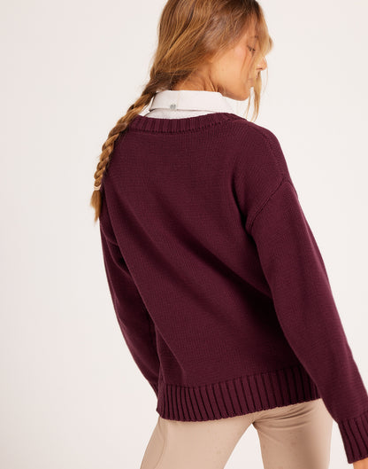 Milrey Classic Logo Knit Sweater - LARGE | SAMPLE (FINAL SALE)