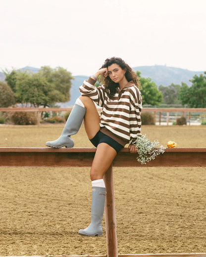 Milrey Striped Rugby Sweatshirt