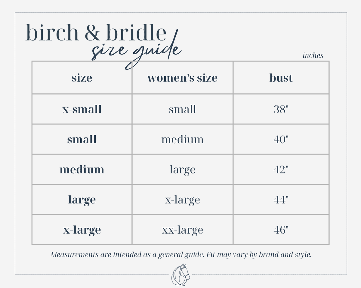 TKEQ Boyfriend Sweater Size Chart