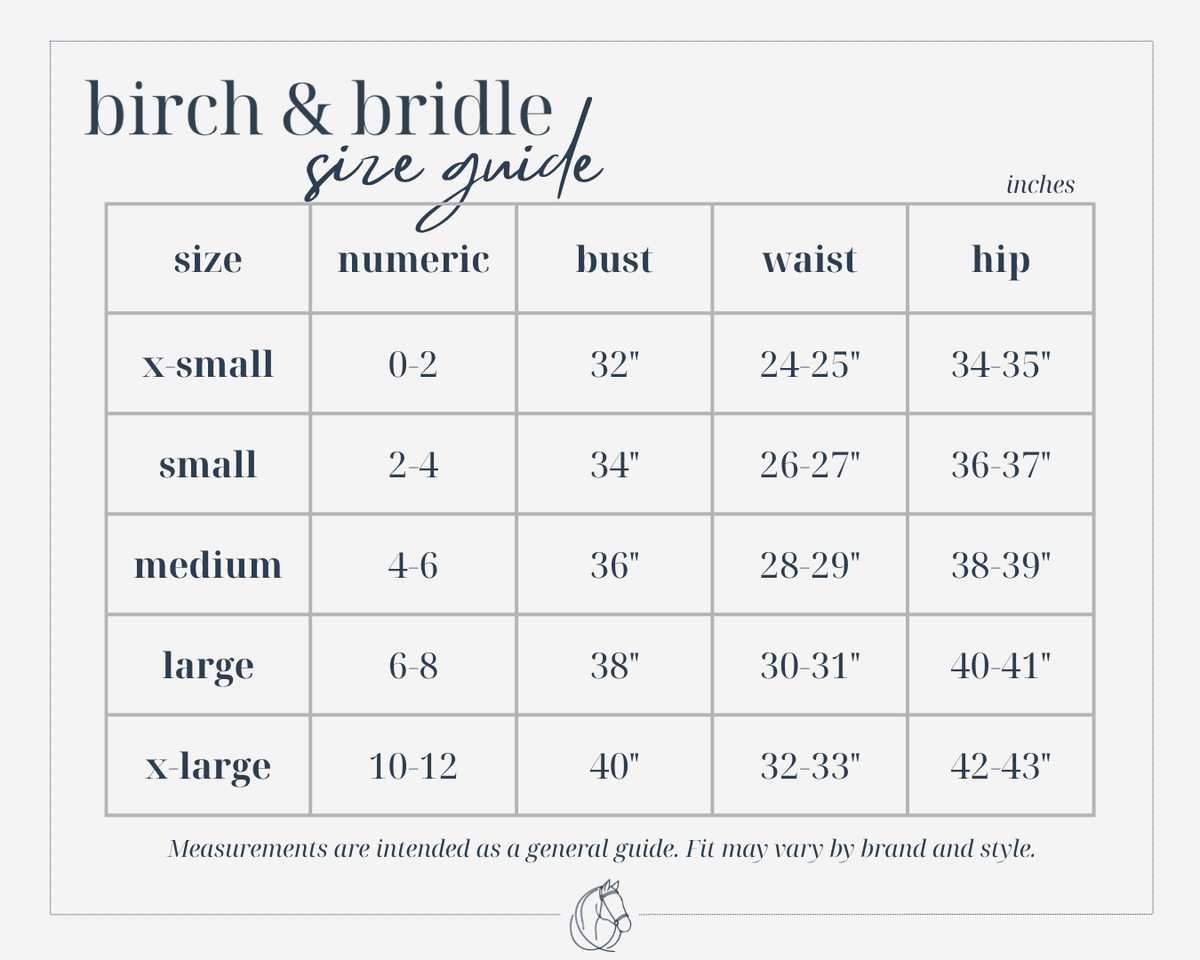 TKEQ Chloe Size Chart