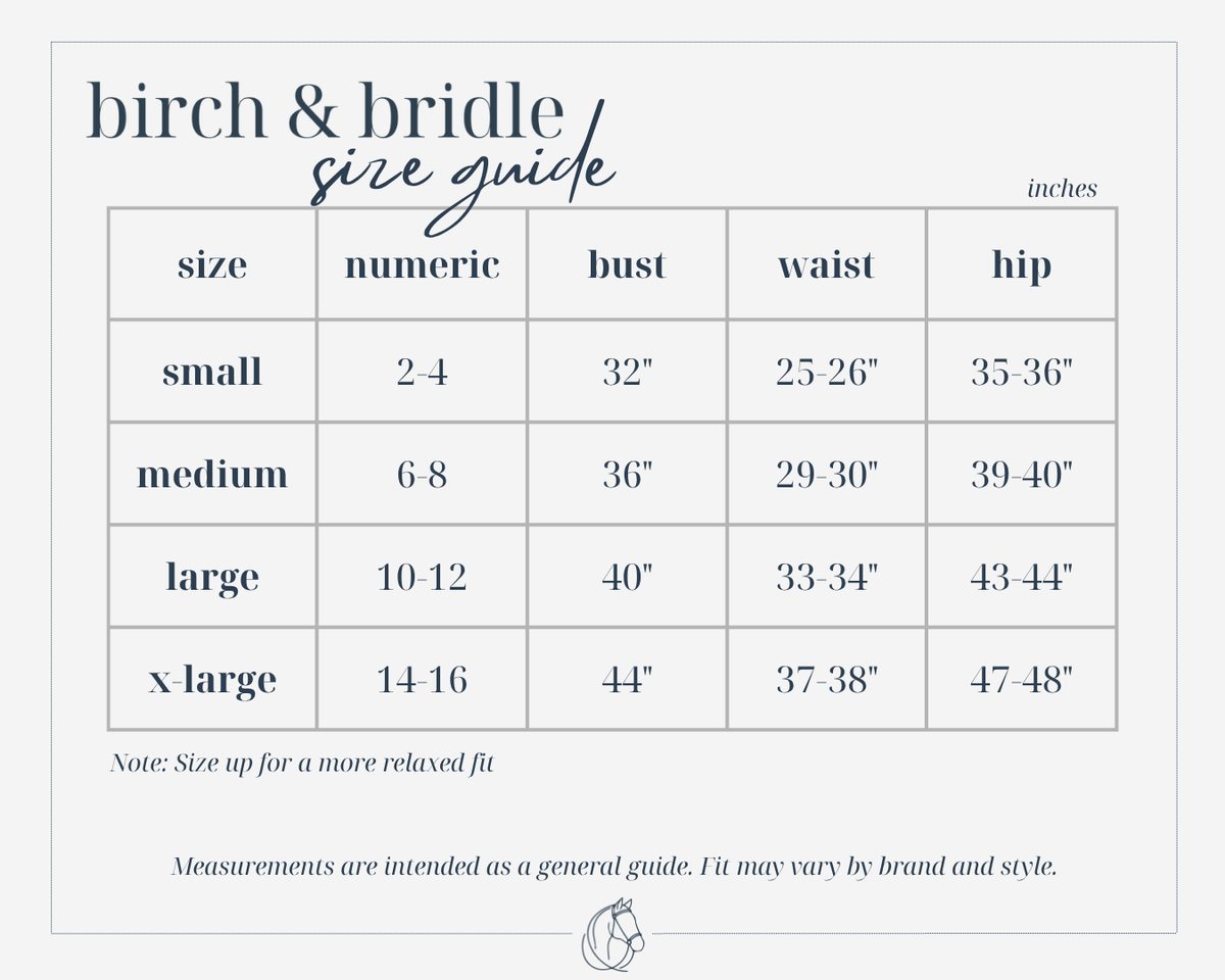 TKEQ Crewneck Sweater Size Chart