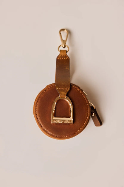 Oakbark & Chrome Stirrup Accessory Keeper