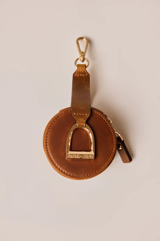 Oakbark & Chrome Stirrup Accessory Keeper
