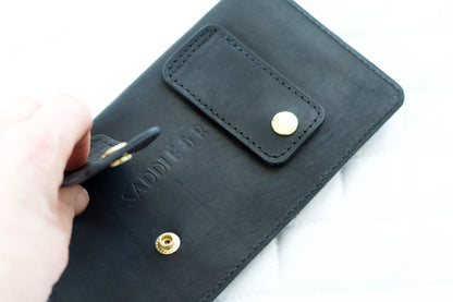 Saddle & Roam Black Leather Belt Bag