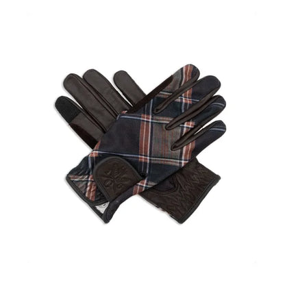 Sixteen Cypress Riding Gloves - Tobacco Field Plaid