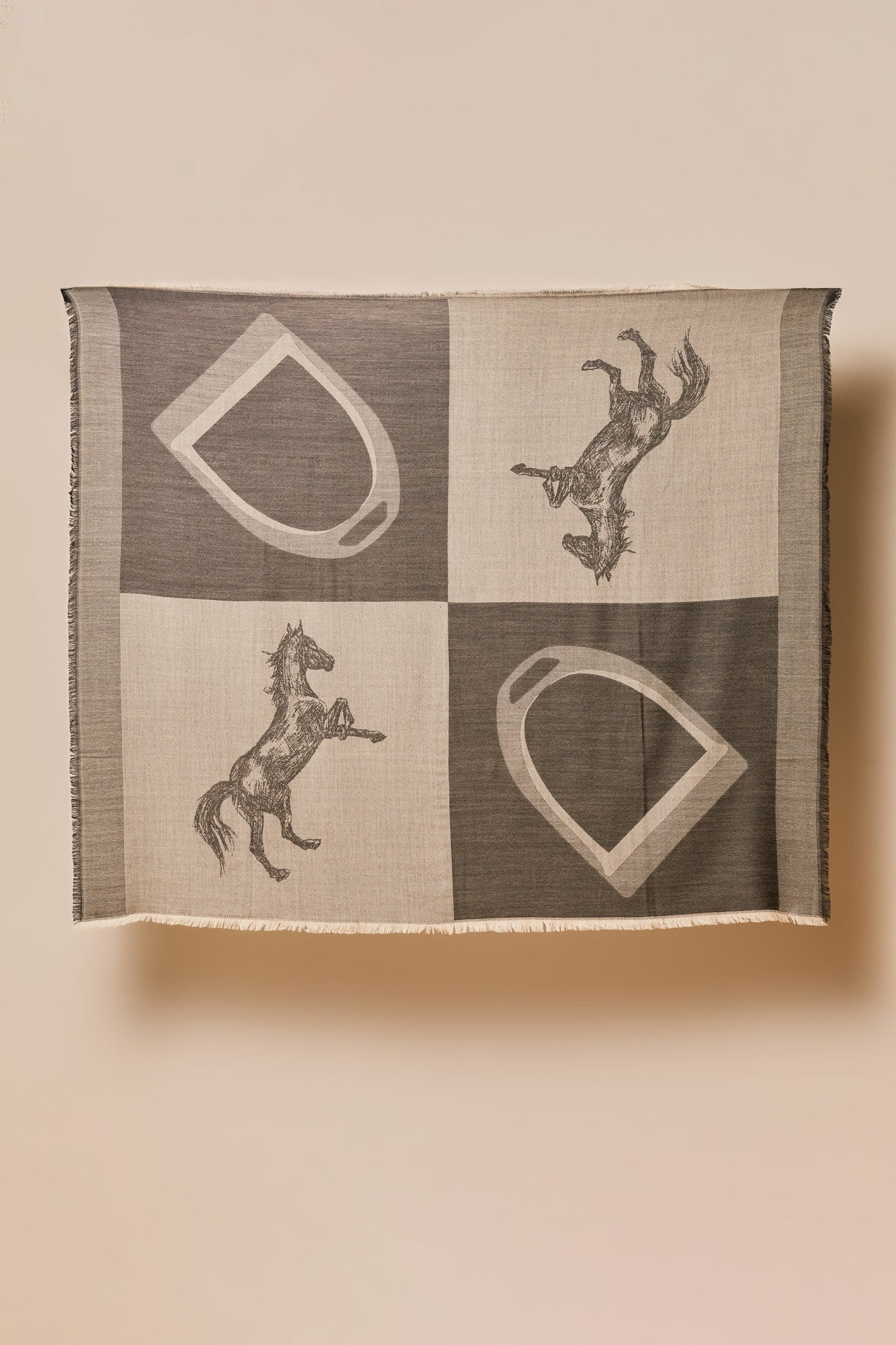 Oakbark & Chrome Wool Blanket Scarf