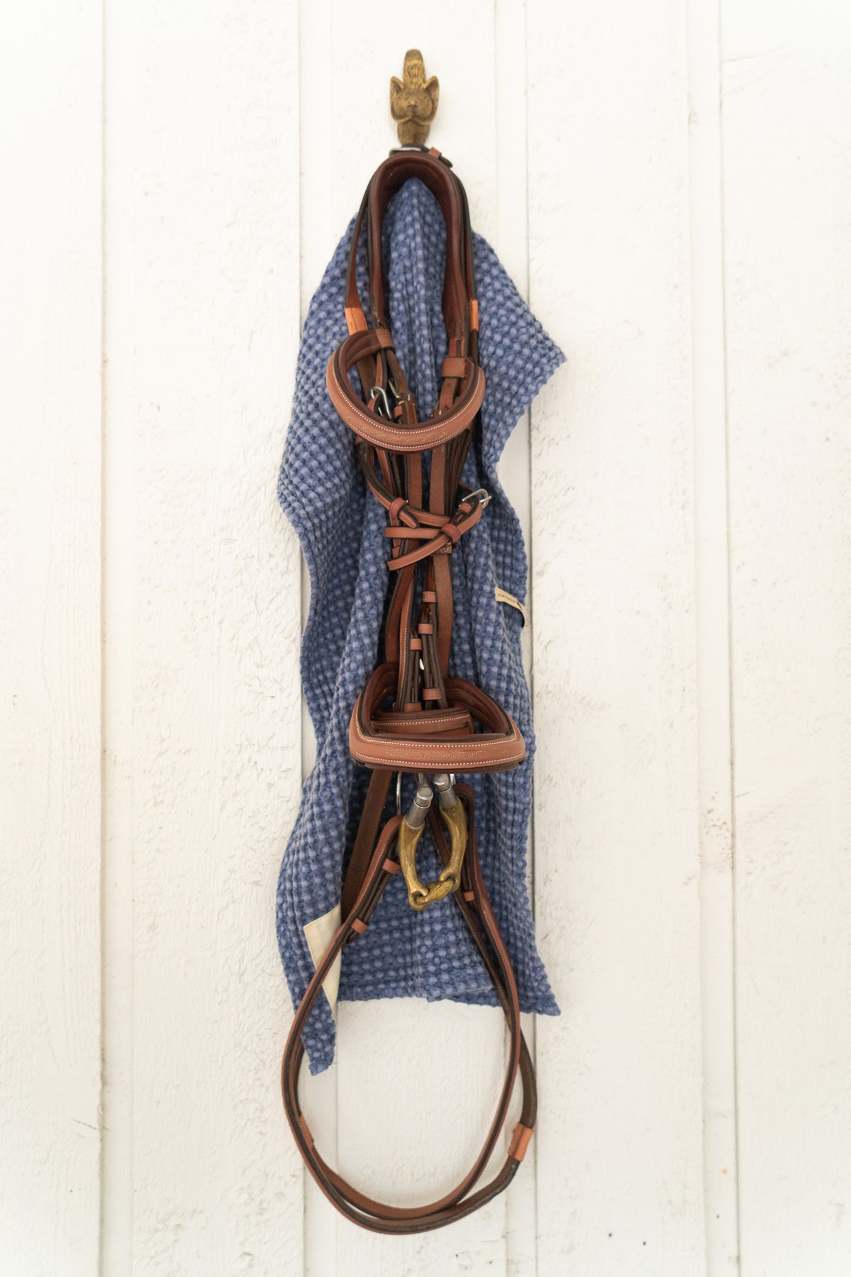 Sixteen Cypress Cotton Waffle Stable Towel