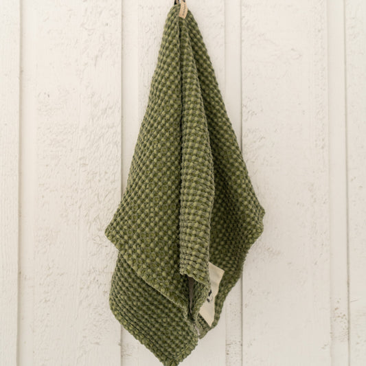 Sixteen Cypress Cotton Waffle Stable Towel